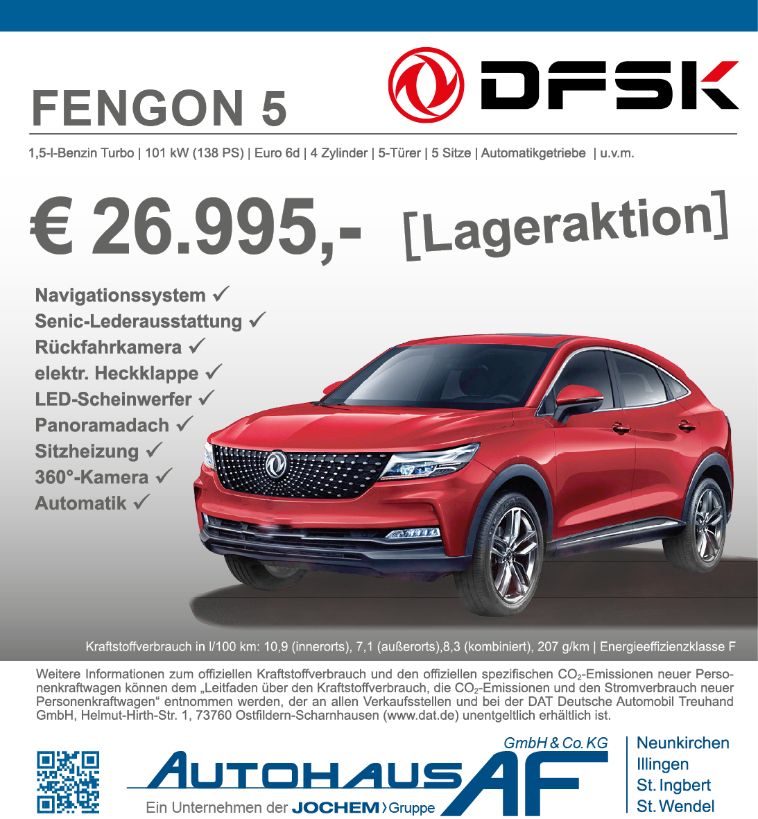 DFSK Fengon 5 | Autohaus AF | Neunkirchen | Jochem Gruppe