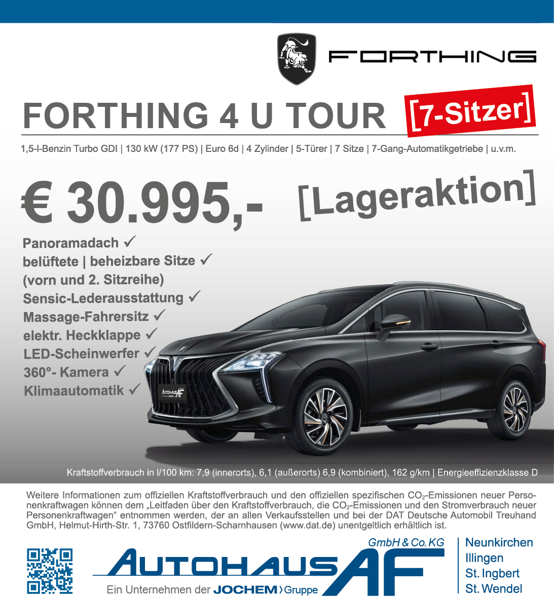 Angebot DFSK Forthing 4 U Tour | Autohaus AF | Neunkirchen | Jochem Gruppe
