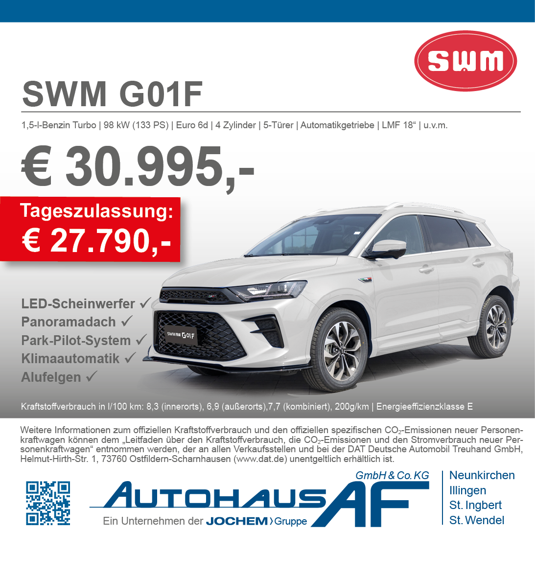 Angebot SWM G01F | Autohaus AF | Neunkirchen | Jochem Gruppe
