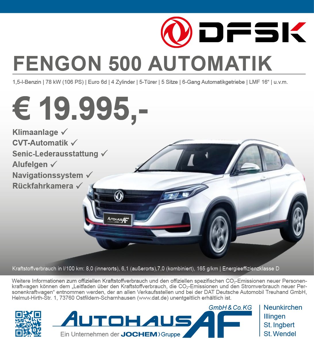 Angebot DFSK Fengon 500 | Autohaus AF | Neunkirchen | Jochem Gruppe